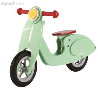 Drevené odrážadlo Vespa mint Janod