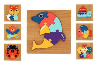 Vkladačka drevené zvieratká + dopravné prostriedky