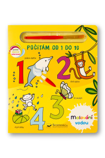 Maľovanie vodou - Počítam od 1 do 10