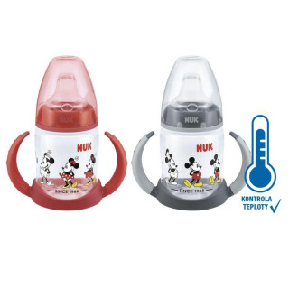 Fľaštička na učenie Mickey s kontrolou teploty, 150 ml Nuk