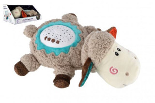 Ovečka uspávačka/usínačik projektor plyš/plast 35x22cm so zvukom a svetlom