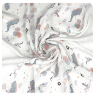 Bambusové obrúsky XKKO BMB 30x30 Digi - Sky Whale MIX