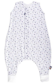 Letný spací vak s nožičkami modré lístočky Kaarsgaren