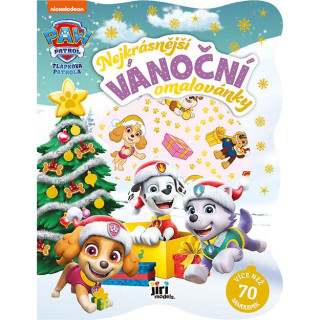 Najkrajšie vianočné omaľovánky so samolepkami Tlapková patrola holky