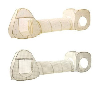 Detský Stan a tunel 3 v 1 Recycled 3 Sprouts