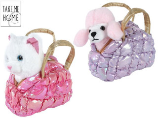 Zviera plyšové 20 cm v kabelke Take Me Home