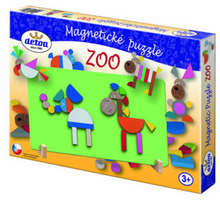 Puzzle drevené magnetické ZOO