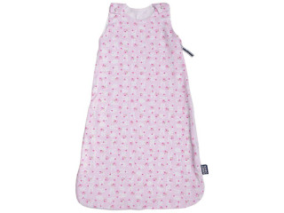Letný spací vak, zajac ružový zips na boku