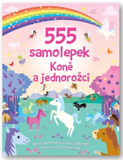 555 samolepiek - Kone a jednorožce