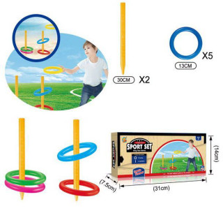 Hádzanie krúžkov set 5 krúžkov