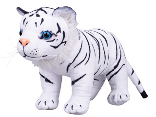Tiger biely indický plyšový 35 cm stojaci