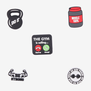 Amulety - ozdoby na topánky Amuletz No pain, no gain mix Coqui