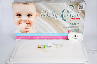 Baby Control Digital monitor dychu BC2210 s dvoma podložkami