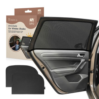 Slnečná clona do auta XL, strečová, 2 ks Sipo