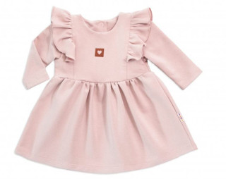 Detské teplákové šaty, tunika Vintage Love - staroružové
