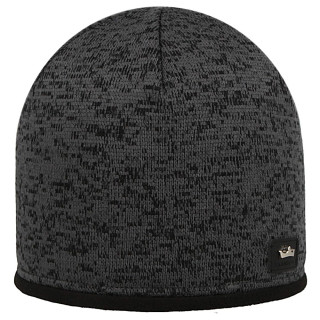 Chlapčenská čiapka podšitá fleecom s nášivkou korunka Šedá RDX