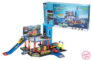 Garáž s výťahom a čerpacou stanicou 57x35x33 cm