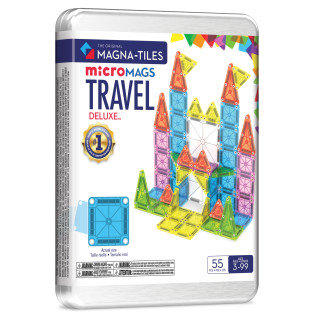 Magnetická stavebnica Travel Set Deluxe 55 dielov