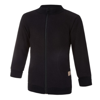 Mikina hrejivá rozopínacia čierna Little Angel