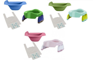 Cestovný nočník/redukcia na WC 2v1 + vložka + vrecká Potette Plus