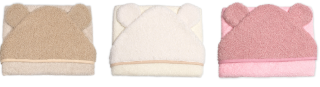 Dojčenská osuška s kapucňou a uškami Boucle 80x80 cm froté Baby Nellys
