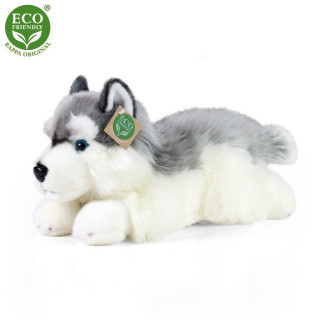 Plyšový pes husky ležiaci 30 cm Eco-Friendly Rappa