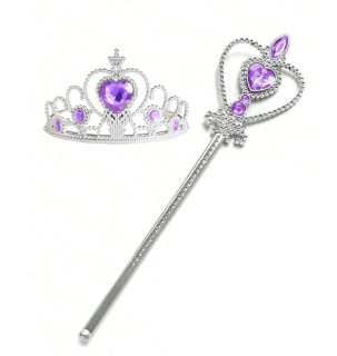 Locika sada doplnkov Princezná s korunkou a žezlom FunCo