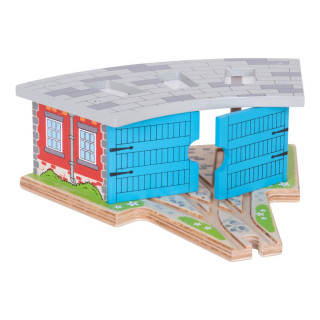 Trojité depo s bránou Bigjigs Rail