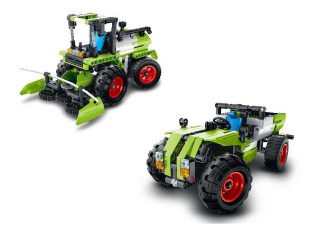 Stavebnica kombajn / traktor 2 v 1 plast 335 dielikov iM.Master