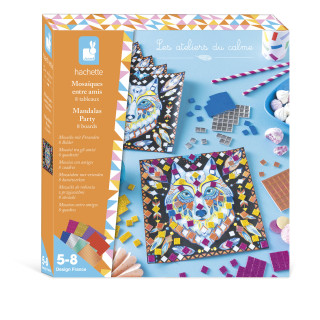 Kreatívna sada Maxi Mandaly pre priateľov Mozaika 8 ks Janod Atelier