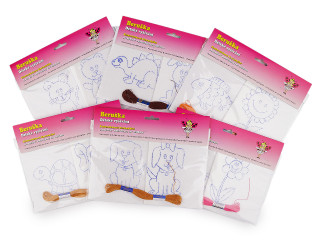 Detské vyšívanie s predtlačeným motívom 2 ks