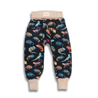 Detské tepláky s vysokým pásom Chameleon - tmavo modrá Esito