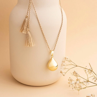 Hodvábna šnúrka k rolničkám - béžová