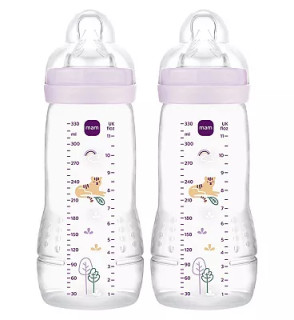 Detská antikoliková fľaša Easy Active 2x330 ml Mam Lila