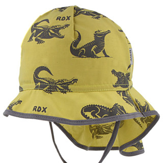 Letný klobúk viazací s plachetkou krokodílmi zelený