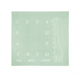 Míľniková mušelínová plienka/dečka 120x120 cm Boho Sensillo, mätová