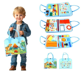 Senzorická busy kniha Dinosaury 3 2Kids Toys