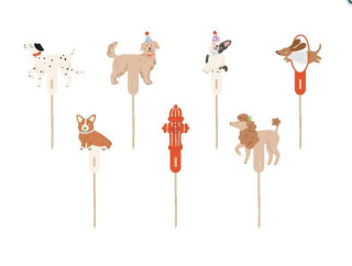 Tortová ozdoba - Psy, 7-9.5 cm, mix