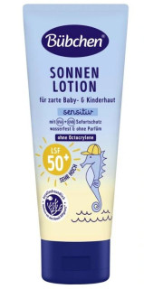 Mlieko na opaľovanie Sensitive SPF 50+ Bübchen