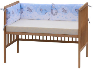 Mantinel do postieľky 4dielny Scarlett Lucy - 180 x 30 cm - modrá