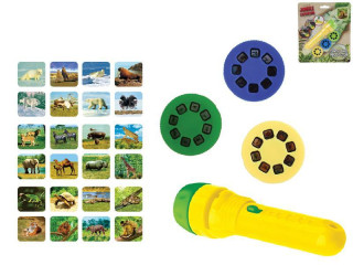 Jungle Expedition projektorové svietidlo 11,5 cm na batérie so svetlom 24 obrázkov na karte