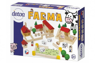 Farma stavebnice drevo 100 ks