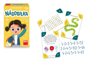Chytré kvízy Násobilka náučná spoločenská hra Dino
