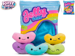 Fluffy Menu želé fazuľky plyšové 18 cm 5 ks v plyšovom vankúši