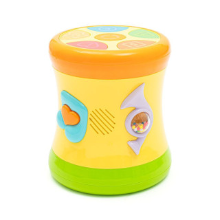 Obojstranný dynamický bubienok žltý Baby Mix