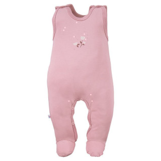 Dojčenské dupačky Petite ružové kvetinky Eevi