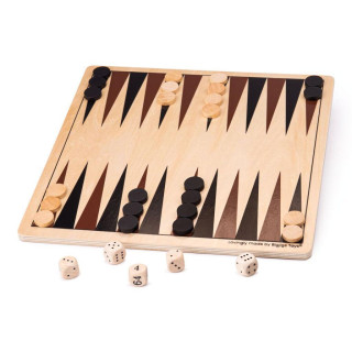 Drevený backgammon Bigjigs Toys