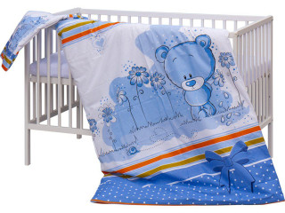 Detská postieľka s kompletnou výbavou, 120 x 60 cm, Koty Scarlett