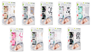 Baby set - bambusová osuška + kočíkový kolíček