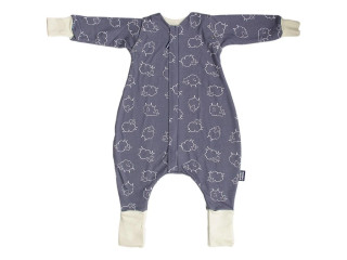 Merino spací vak s nohavicami a odopínacími rukávmi Šedé ovečky Kaarsgaren